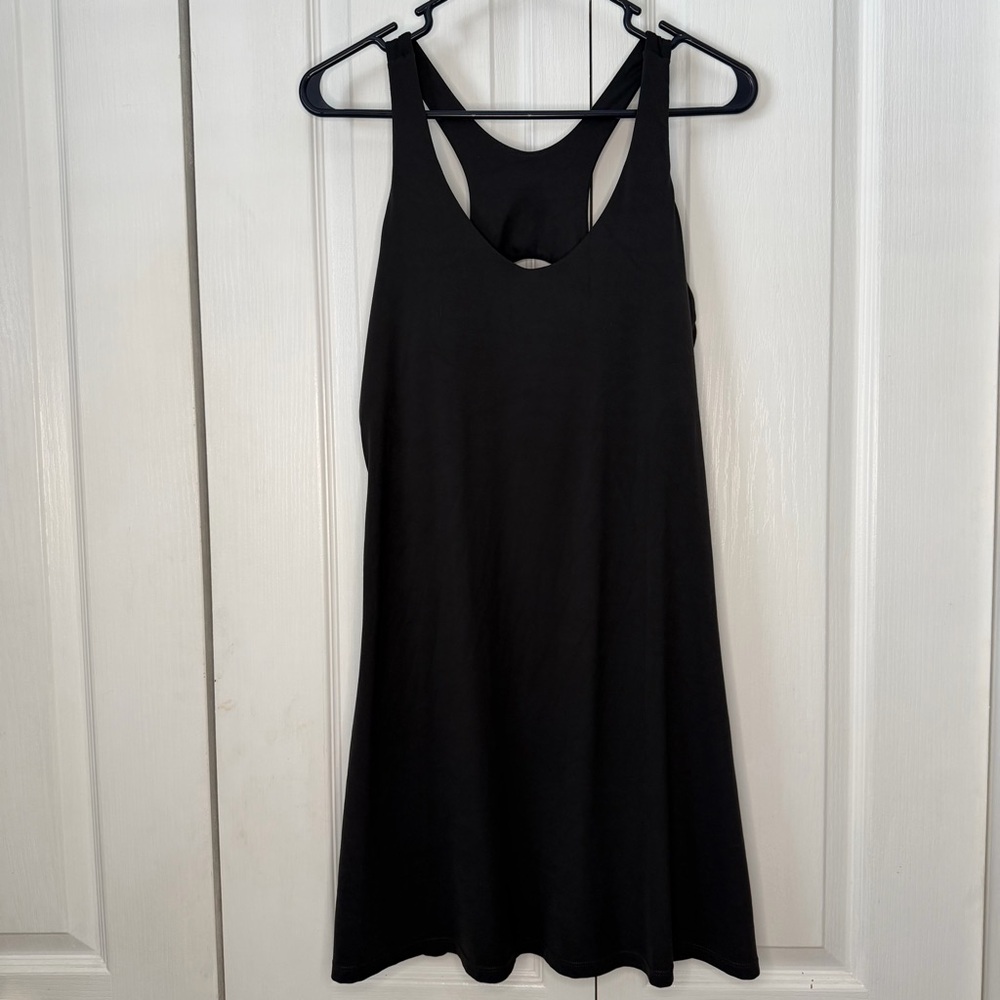 Ododos Black Racerback athletic mini Dress built in support L